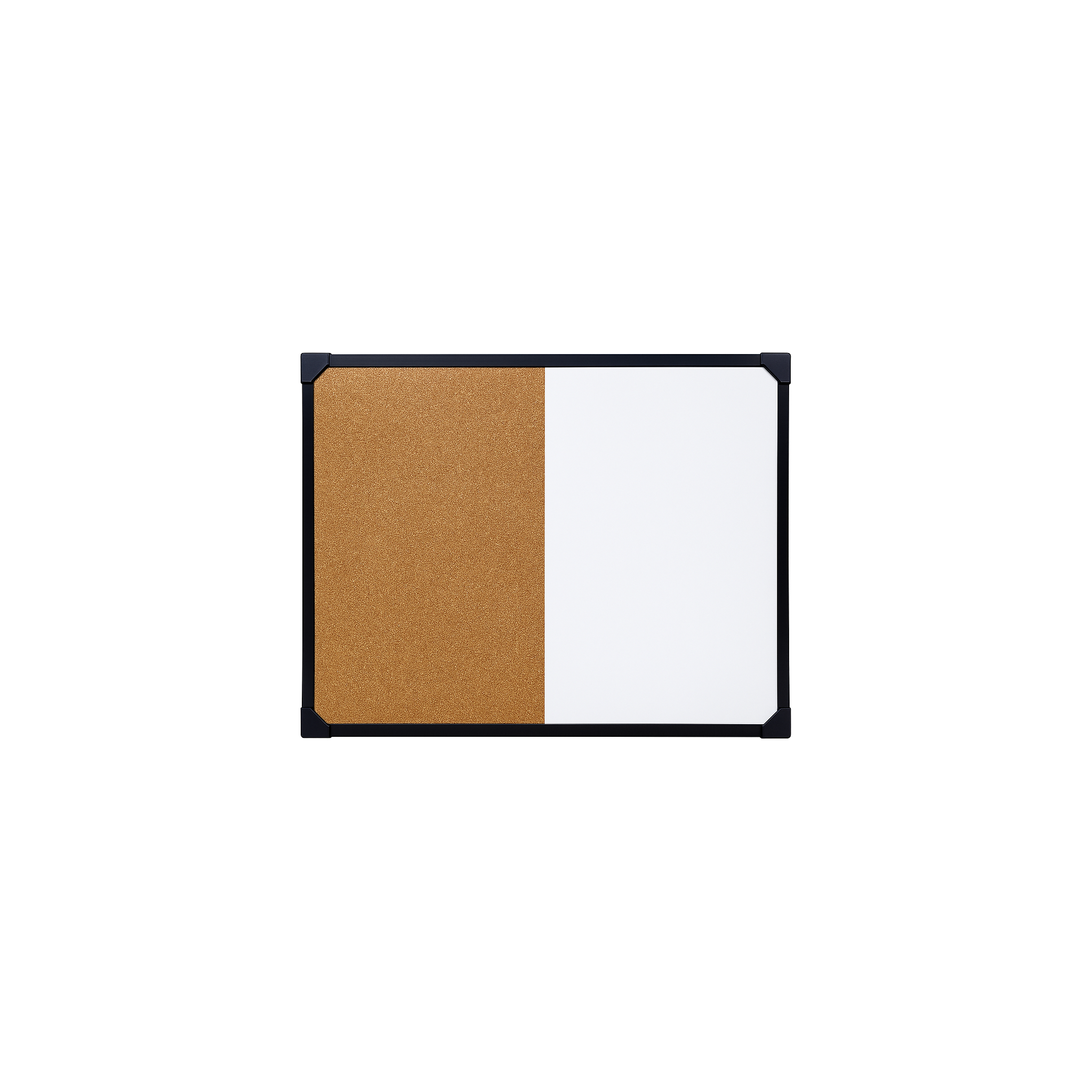 PIZARRA COMBINADAS (BLANCA Y CORCHO) MEDIDA 60X80 LINEA PREMIUM MARCO NEGRO