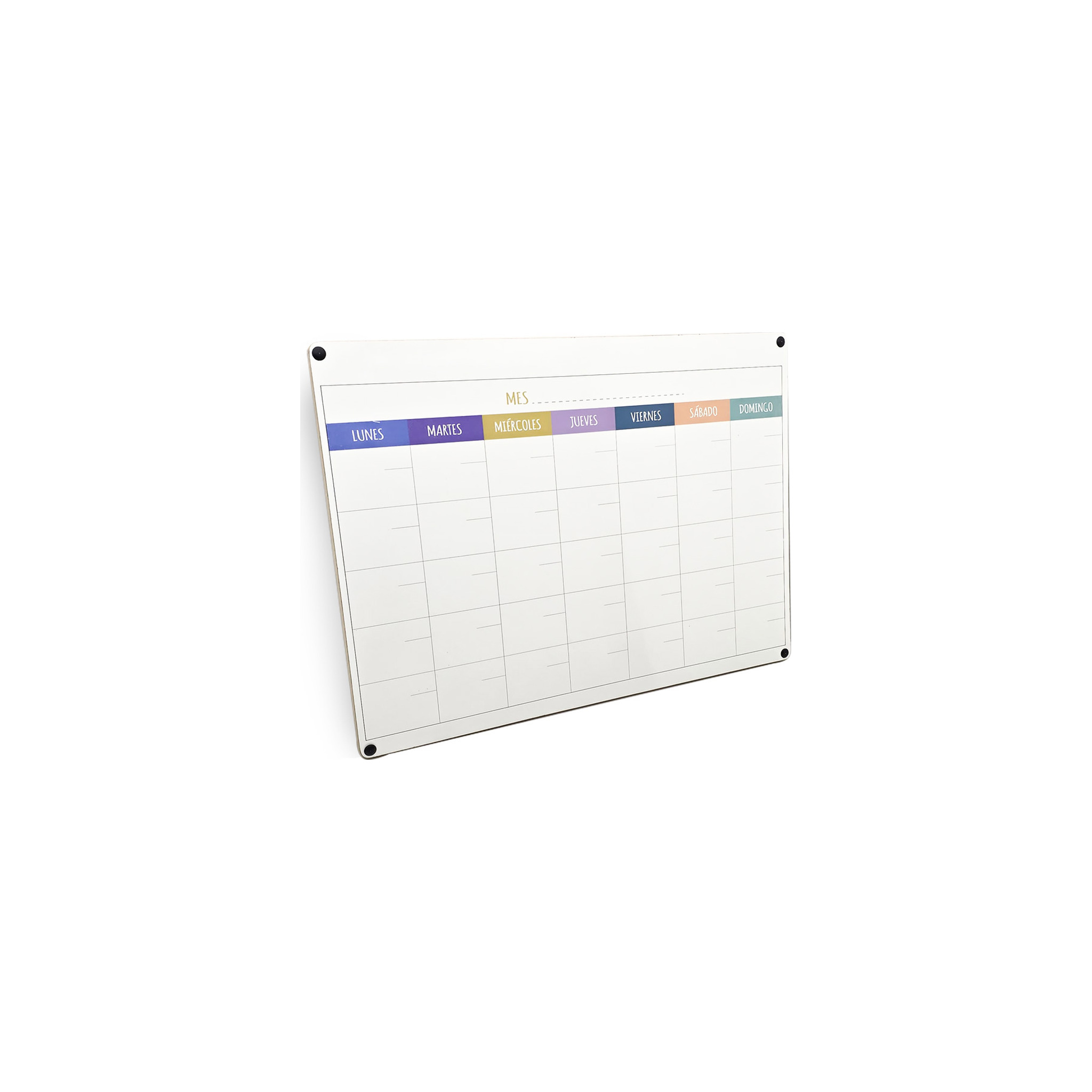 PIZARRA PLANNER MENSUAL - LINEA TWIST - BLANCA MEDIDA 60X120